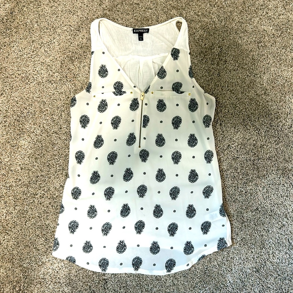 Express Zipper Tank Top